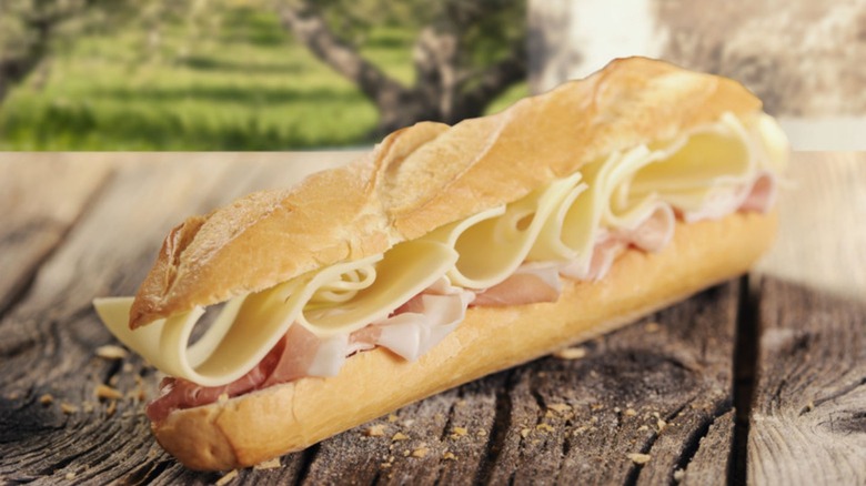 Ham and Cheese Baguette