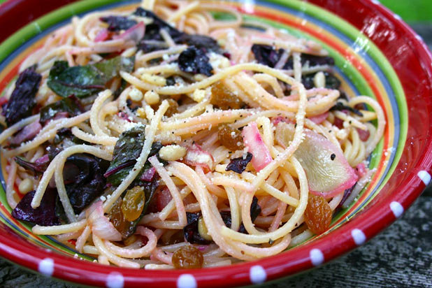Simple Living and Eating — Beet Greens & Onion Pasta: The Sweetest Vegetable of the Season #Foodie Friday