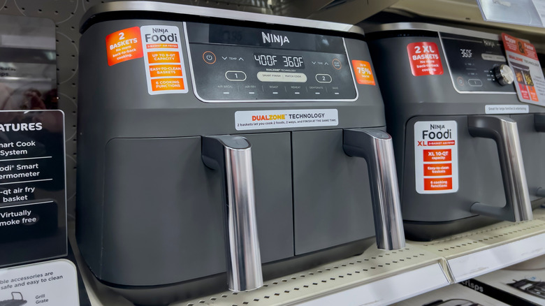 Photos of 2 Ninja Foodi appliances next to each other