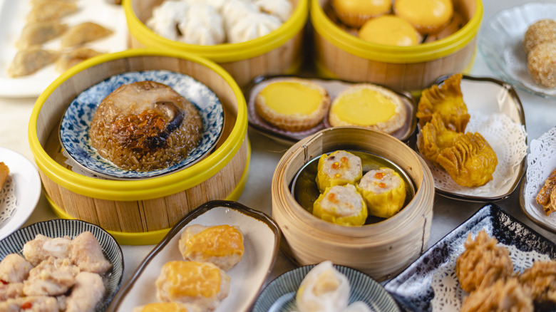 Dim sum assortment