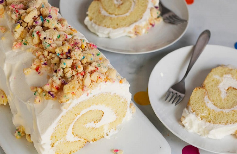 Confetti Party Roll Cake