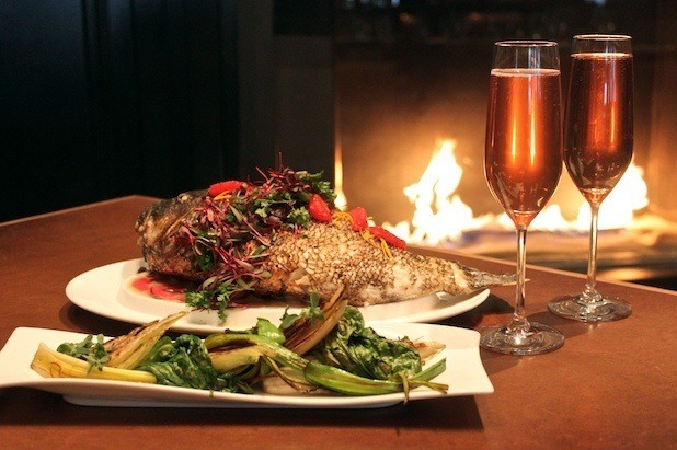 Whole Roasted Black Sea Bass