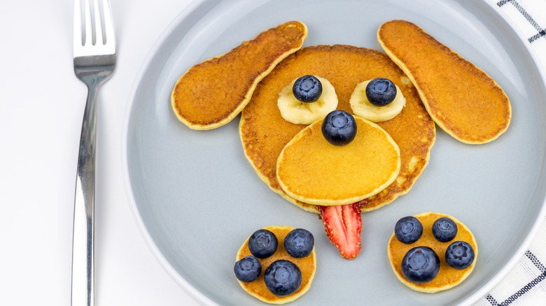 Fun pancake dog design
