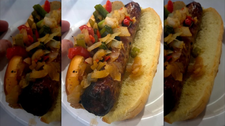 Costco Italian sausage sandwich