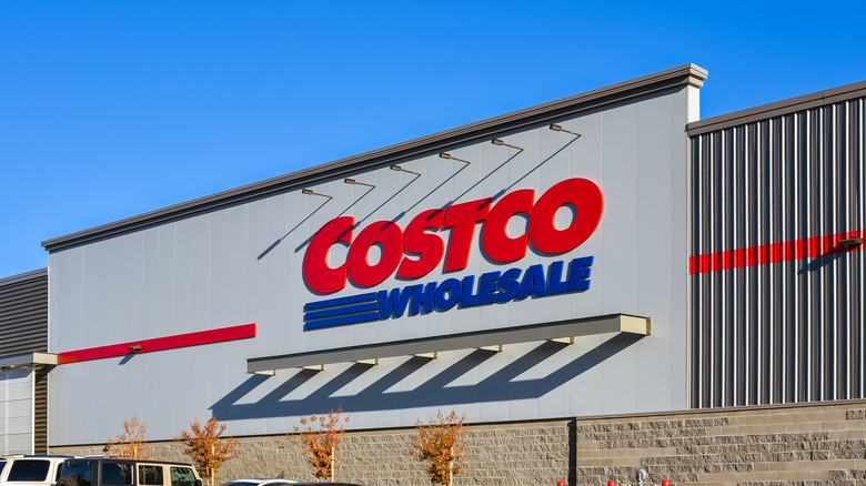 Costco marquee on storefront