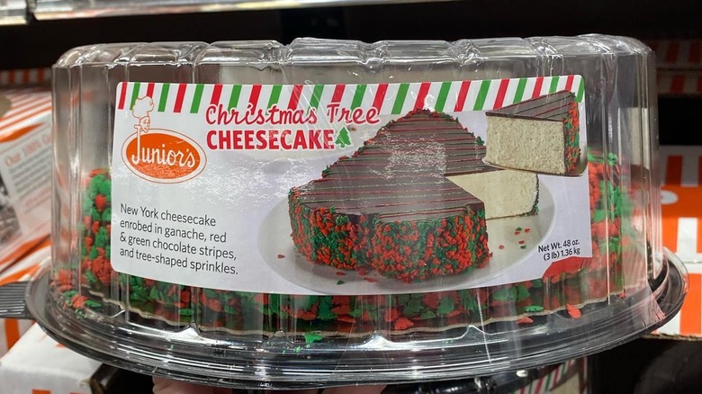 Junior's Christmas tree cheesecake at Costco