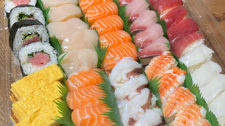 Sushi platter from Costco Japan