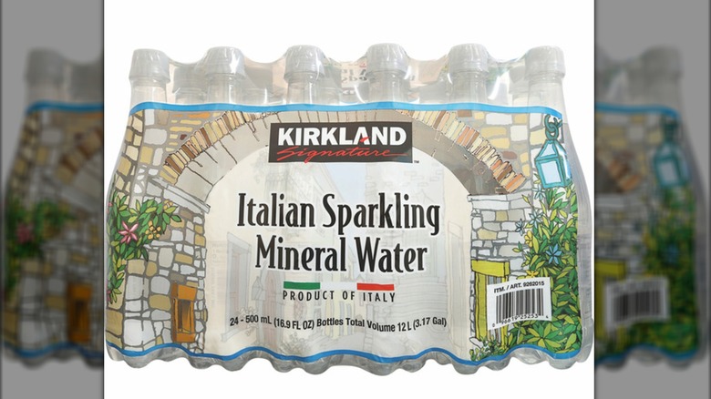 case of kirkland sparkling mineral water