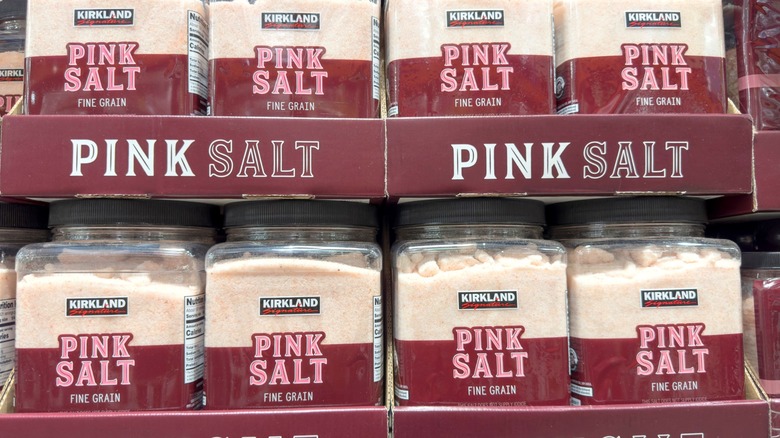 containers of kirkland pink salt