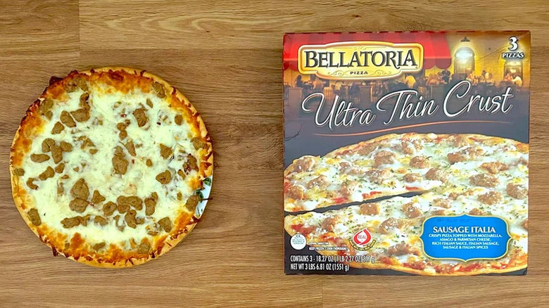 Bellatoria Ultra Thin Crust Pizza, Sausage Italia