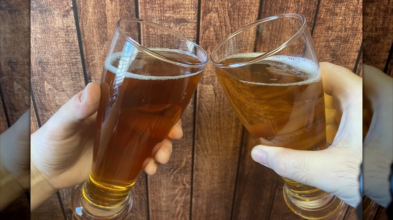 Simpler Times lager and Kirkland Signature lager beer