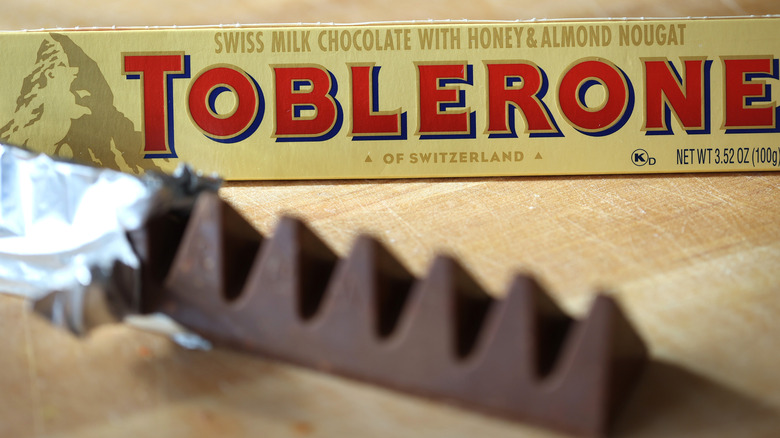 bar of toblerone and its box