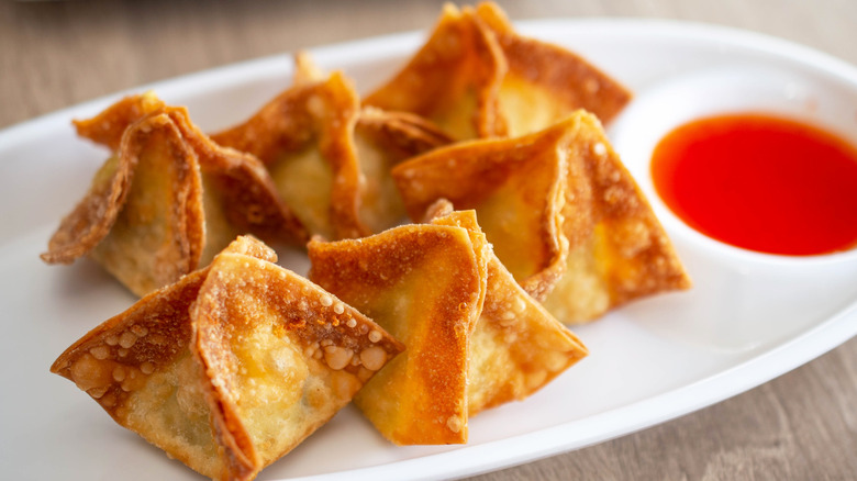 Crab rangoon wontons