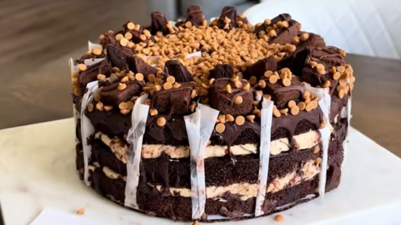 Costco's Mile High peanut butter cake