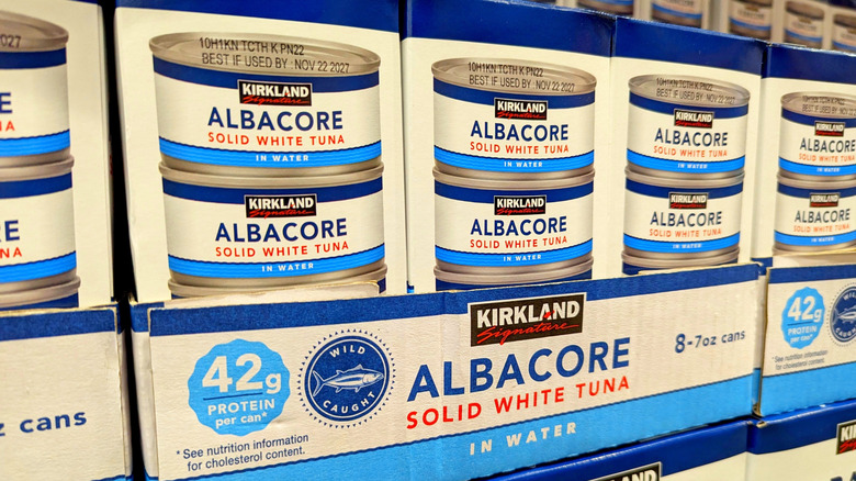 Kirkland albacore solid white tuna cans