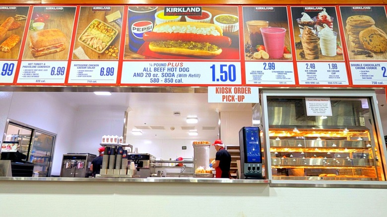 Costco food court menu