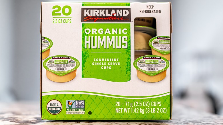 Costco single serve hummus packaging