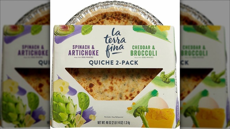 A container of La Terra Fina Quiche Two-Pack