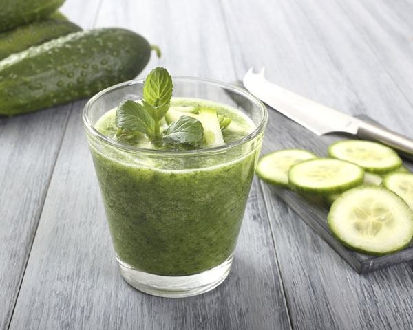 Cucumber, Yuzu, and Thai Basil Juice Recipe cucumber istock thinkstock