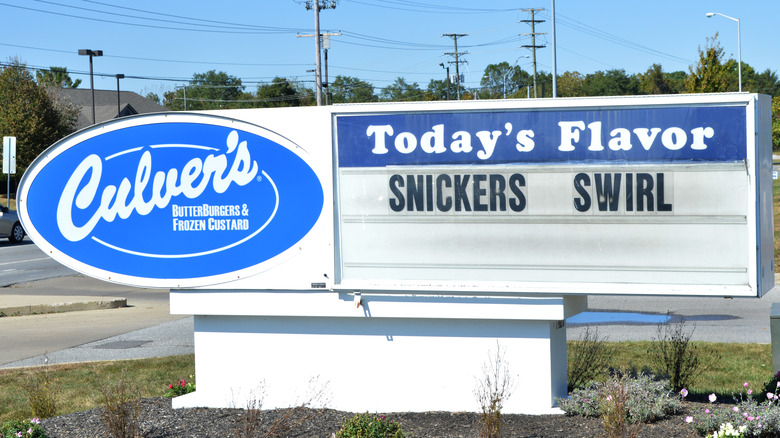 Culver's flavor sign