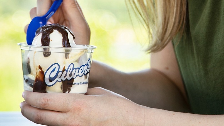 Culver's frozen custard in a cup