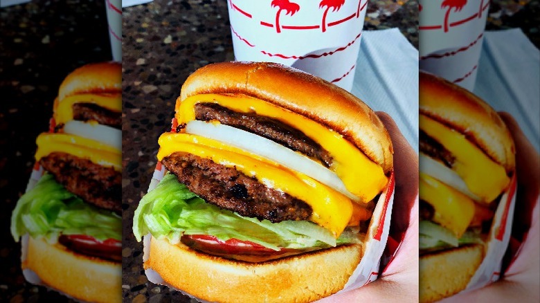 In-N-Out burger and drink