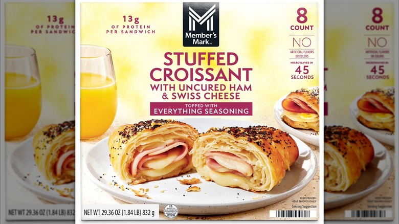 Member's Mark Uncured Ham & Swiss Cheese Croissant with Seasoning
