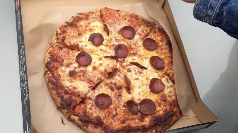 Kwik Trip pepperoni pizza from the gas station