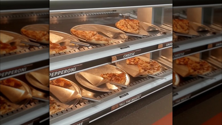 A large pepperoni pizza from Weigel's inside a cardboard box