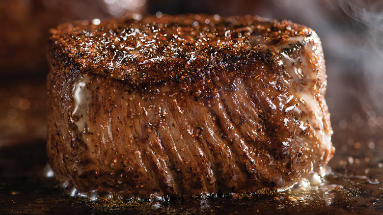 A close up image of Flo's Filet from Longhorn Steakhouse