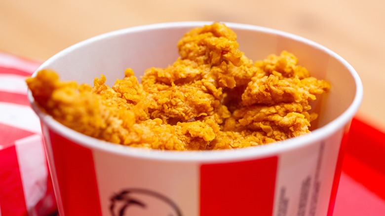 Bucket of KFC fried chicken