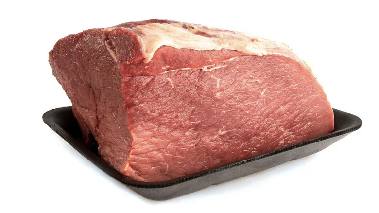 Raw top round steak from Sam's Club