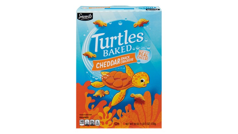 Box of cheddar turtles from Aldi
