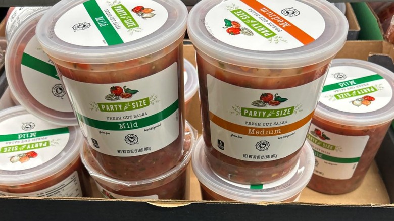 Packs of Park Street Mild and Medium Fresh Cut Salsa