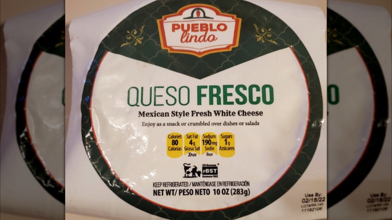 Pueblo Lindo Queso Fresco package