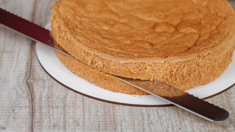 cake sliced horizontally