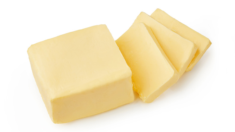 Slices of butter