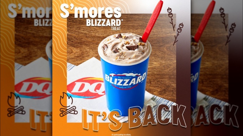 Dairy Queen smores blizzard