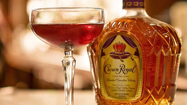 Crown Royal with Manhattan cocktail
