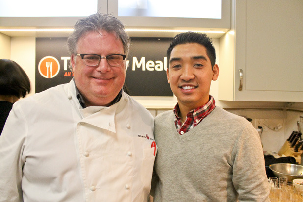 Poses with the Chef