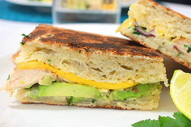 Mango Avocado Chicken Panini