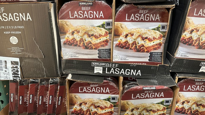 Kirkland Signature beef lasagna