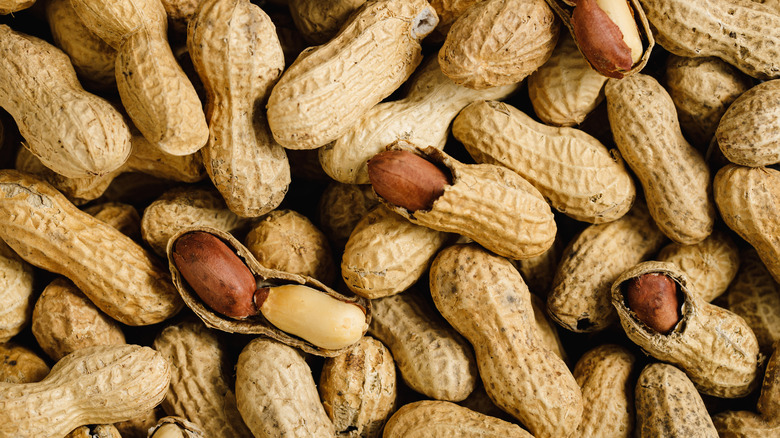 closeup of peanuts