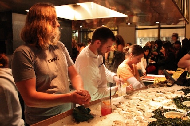 Blue Ginger Cooks Shucking Island Creek Oysters
