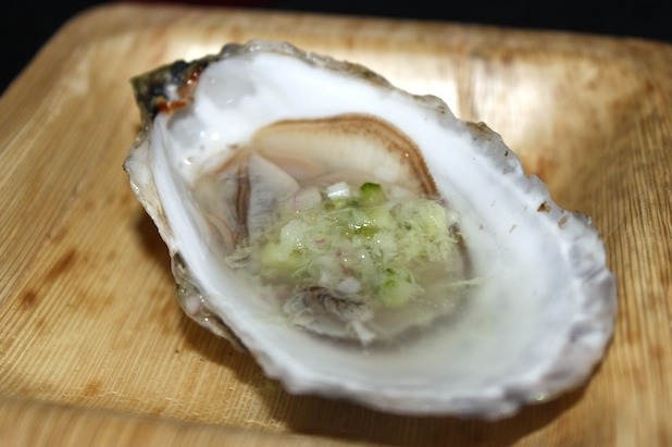 Island Creek Oyster with Wasabi Mignonette