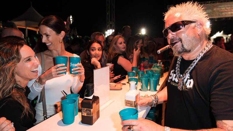 Guy Fieri greeting fans