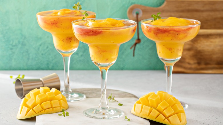 frozen mango margaritas