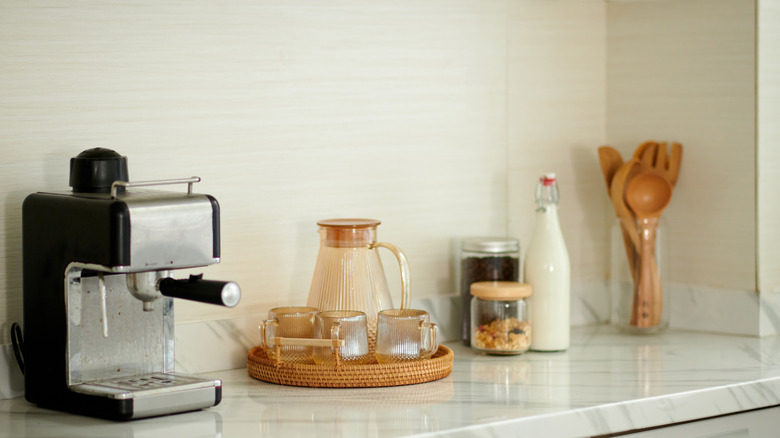 Home coffee bar setup