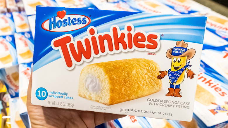 A box of Hostess Twinkies