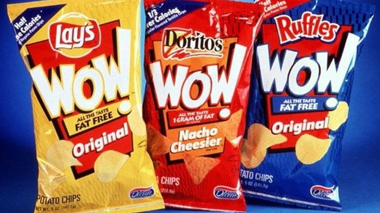 Bags of Frito-Lays "WOW!" chips